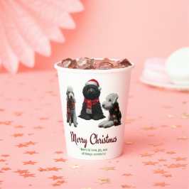 Merry Christmas Dogs 紙コップ