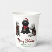 Merry Christmas Dogs 紙コップ (裏面)