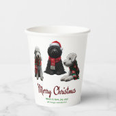 Merry Christmas Dogs 紙コップ (正面)