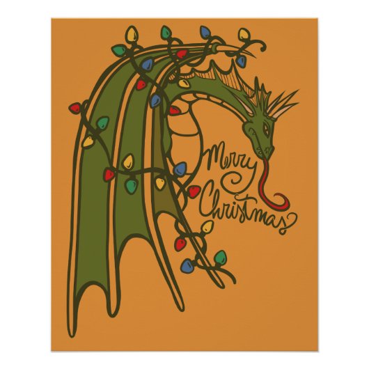 Merry Christmas Dragon Geek Holidays ポスター (正面)