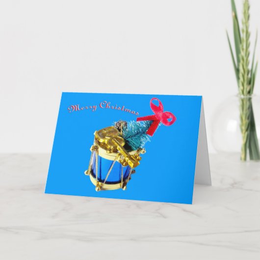Merry Christmas Drum シーズンカード (正面)