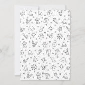 Merry Christmas Elegant Bow Present Photo Collage  シーズンカード (裏面)