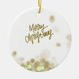 Merry Christmas - Elegant Ceramic Ornament セラミックオーナメント