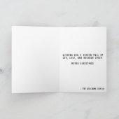 Merry Christmas Elf Boots Santa Claus Hat White シーズンカード (内部)