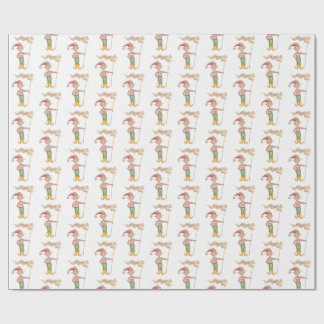Merry Christmas Elf wrapping paper ラッピングペーパー