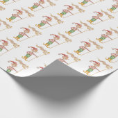Merry Christmas Elf wrapping paper ラッピングペーパー (角)