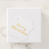 Merry Christmas Fabric Font Letters Line Art フェイバータグ (箱)