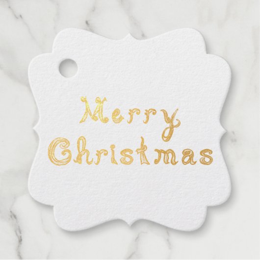 Merry Christmas Fabric Font Letters Line Art フェイバータグ (正面)