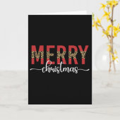 Merry Christmas Family Christmas Celebration Gifts カード (黄色い花)