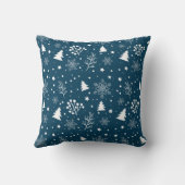 Merry Christmas family Gathering Set on Warm クッション (裏面)