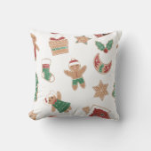 Merry Christmas family Gathering Set on Warm クッション (正面)