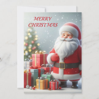 Merry Christmas Family Greeting Card  Warm Holiday シーズンカード