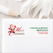 Merry Christmas Family Home ラベル (インサイチュ)