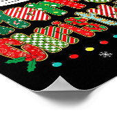 Merry Christmas Family Matching Outfit Xmas Squad  ポスター (角)