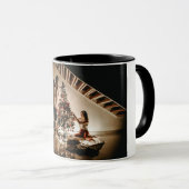 Merry Christmas Family Photo マグカップ (正面右)