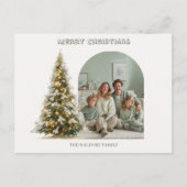 Merry Christmas Family Photo | Custom Holiday Card ポストカード (正面)