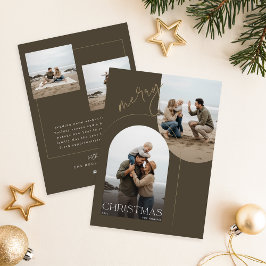 Merry Christmas Family Photo Greetings シーズンカード