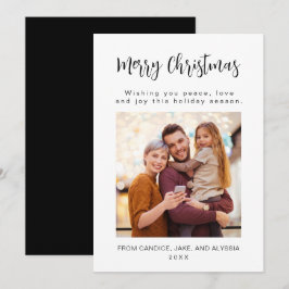 Merry Christmas Family Photo Holiday Card シーズンカード