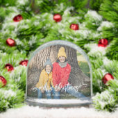 Merry Christmas Family Photo Snow Globe (クリスマス)
