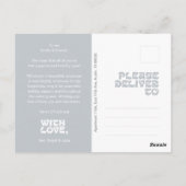 Merry Christmas Family Photo, Stylish Elegant Chic ポストカード (裏面)