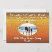 Merry Christmas Family Sunset 2584 シーズンカード (裏面)