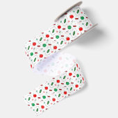 Merry Christmas Festive Baubles and Candy サテンリボン (裏面)