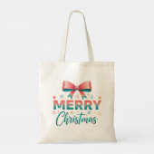 Merry Christmas Festive Bow Tote Bag トートバッグ (裏面)