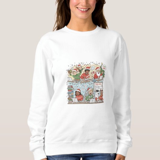 Merry Christmas Festive Gathering Sweatshirt - Div スウェットシャツ (正面)