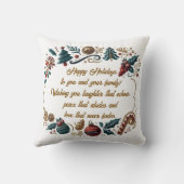 Merry Christmas Festive & Heartfelt  クッション (裏面)