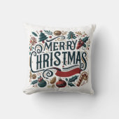 Merry Christmas Festive & Heartfelt  クッション (正面)