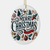 Merry Christmas Festive & Heartfelt  セラミックオーナメント (右)