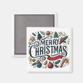 Merry Christmas Festive & Heartfelt  マグネット (正面/裏面)