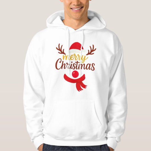 Merry Christmas Festive Hoodie パーカ (正面)