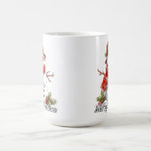 Merry Christmas Festive Little Snowman コーヒーマグカップ (中央)