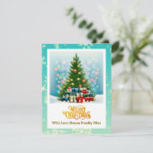 Merry Christmas | Festive Tree & Gifts Holiday シーズンカード (スタンド正面)