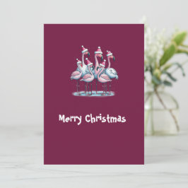 Merry Christmas Flamingo  シーズンカード