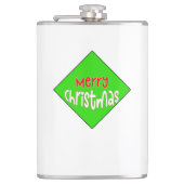 Merry Christmas Flask – Festive Holiday Gift フラスク (正面)
