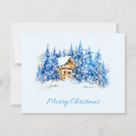 Merry Christmas Flat Holiday Card シーズンカード