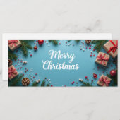 Merry Christmas - flatlay bleue (正面/裏面)