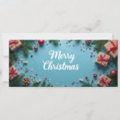 Merry Christmas - flatlay bleue (正面)