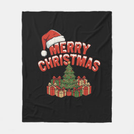 Merry Christmas Fleece Blanket フリースブランケット