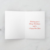 Merry Christmas. Folded Greeting Card カード (内部)