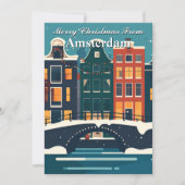 Merry Christmas from Amsterdam Canal Houses シーズンカード (正面)