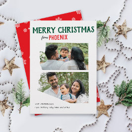 Merry Christmas from Arizona Two Photo シーズンカード