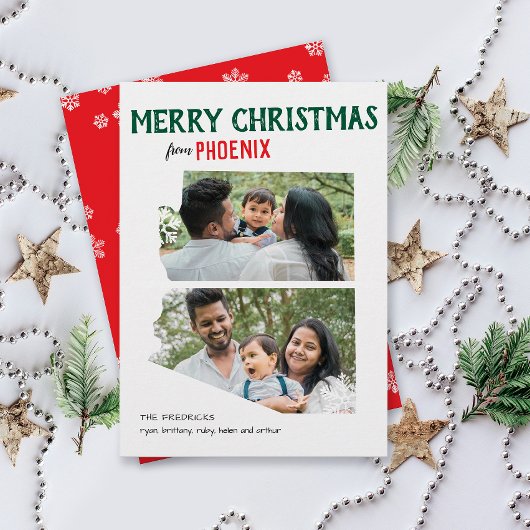 Merry Christmas from Arizona Two Photo シーズンカード