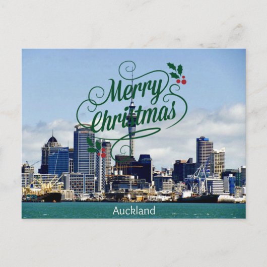 Merry Christmas from Auckland シーズンポストカード (正面)