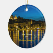 Merry Christmas from Budapest, Hungary, セラミックオーナメント (左)