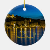 Merry Christmas from Budapest, Hungary, セラミックオーナメント (裏面)