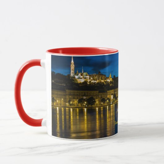 Merry Christmas from Budapest, Hungary, マグカップ (左)