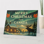 Merry Christmas from Canada カード (正面)